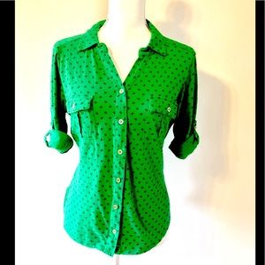 👒 Liz Claiborne Cotton Button Down Blouse